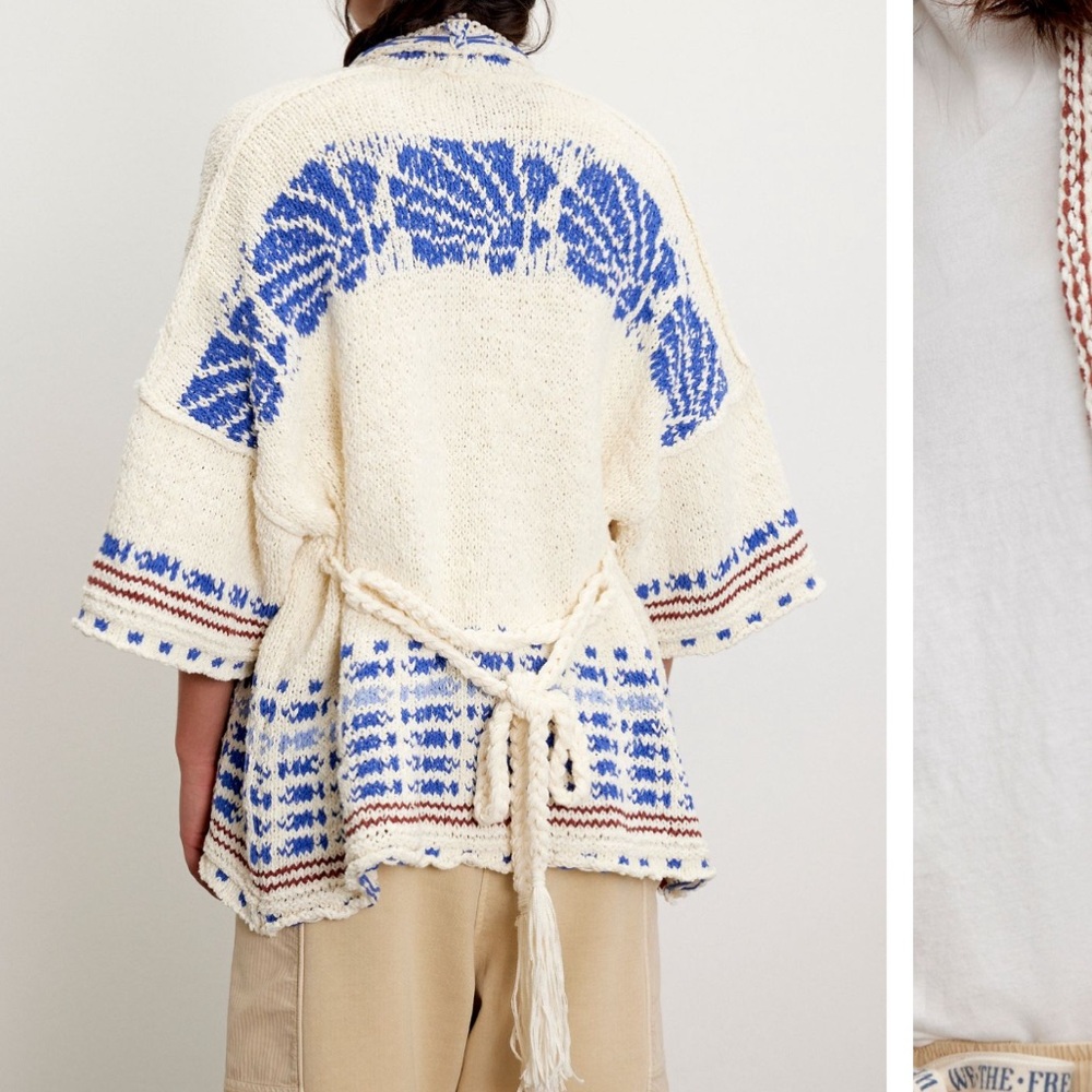 NWT Free People Shell Patterned Cardi, XS - Picture 7 of 11